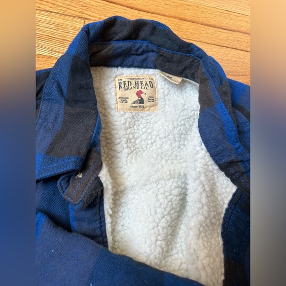 Red head brand fleece button down coat - Picture 3 of 3